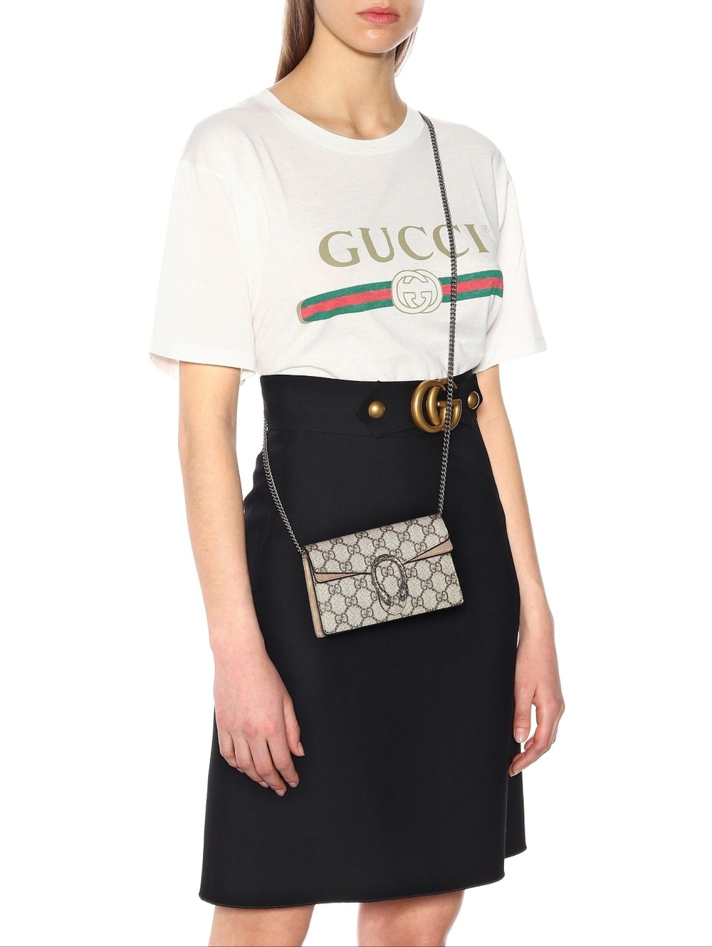 Like NEW! Gucci Dionysus GG Supreme Super Mini Bag Beige w/Taupe Suede Trim - Picture 8 of 16